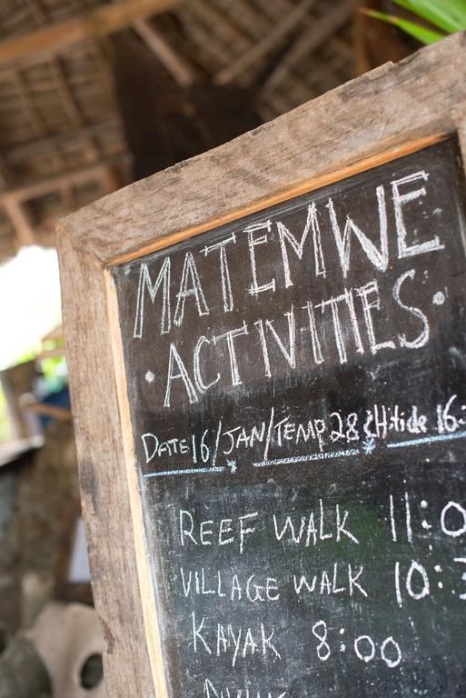 Matemwe Lodge Exteriér fotografie